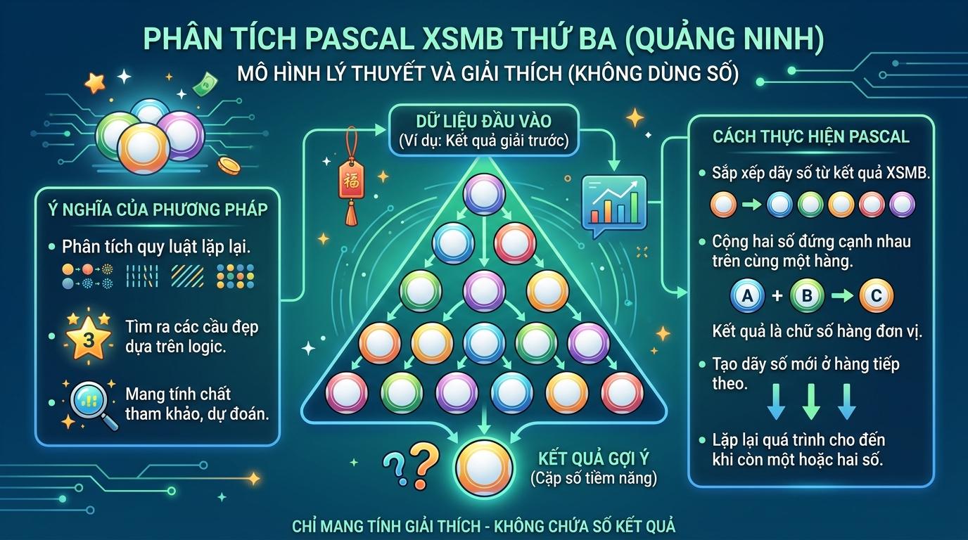 Một khối hình tam giác ngược xếp từ các hàng chữ số thu hẹp dần xuống dưới. Hàng trên cùng gồm 10 chữ số, hàng dưới cùng là một ô hình chữ nhật sáng màu bao quanh hai chữ số, kề bên có một ô vuông nhỏ.