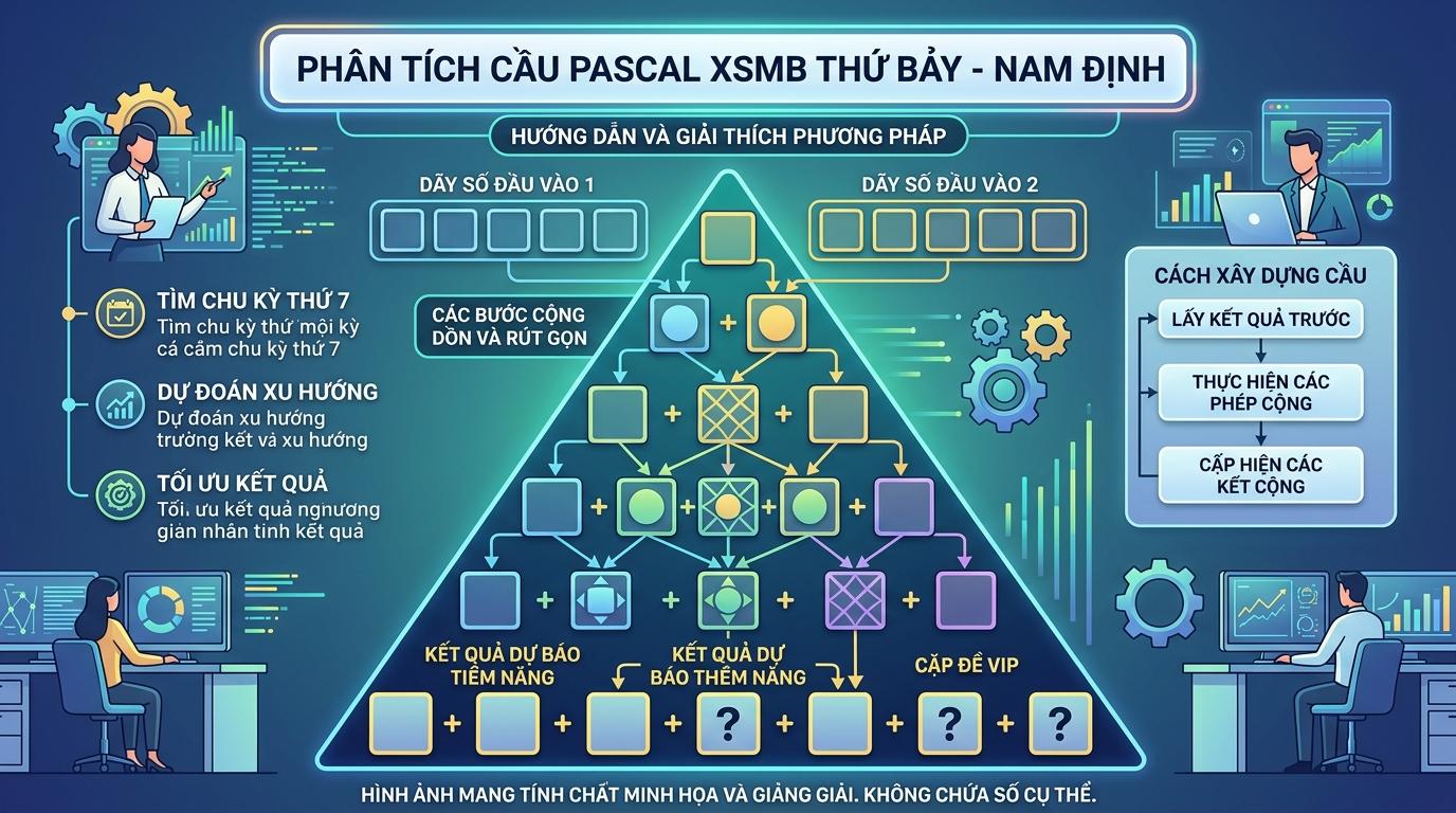 Biểu đồ hình tam giác ngược gồm các hàng chữ số xếp chồng lên nhau. Hàng trên cùng gồm 10 chữ số xếp ngang, các hàng dưới ngắn dần và kết thúc bằng một ô hình chữ nhật sáng màu chứa hai chữ số ở đáy, cạnh bên có một ô vuông nhỏ chứa hai chữ số.