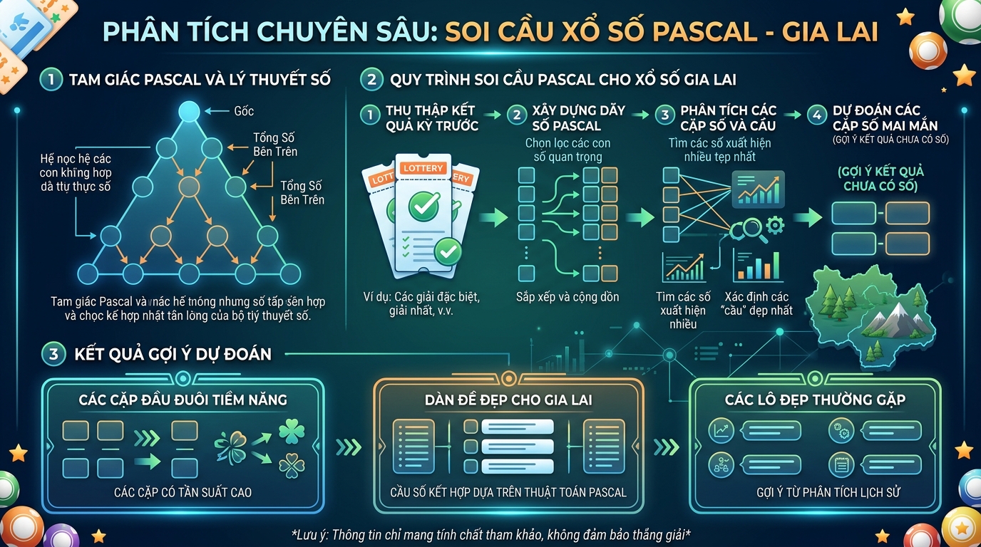 Biểu đồ hình tam giác ngược gồm các hàng chữ số xếp chồng lên nhau. Hàng trên cùng dài nhất, các hàng dưới ngắn dần và kết thúc bằng một ô hình chữ nhật sáng màu bao bọc hai chữ số.