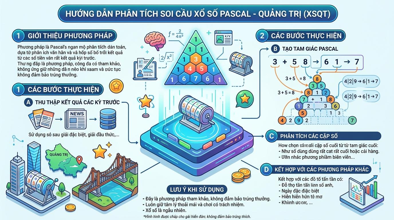 Cấu trúc tam giác ngược xếp từ các hàng chữ số trên nền sáng, đỉnh tam giác nhọn hướng xuống dưới và có một ô vuông sáng màu ở đáy bao bọc hai chữ số.