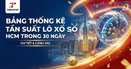 Bảng thống kê tần suất lô tô xổ số hcm trong 30 ngày