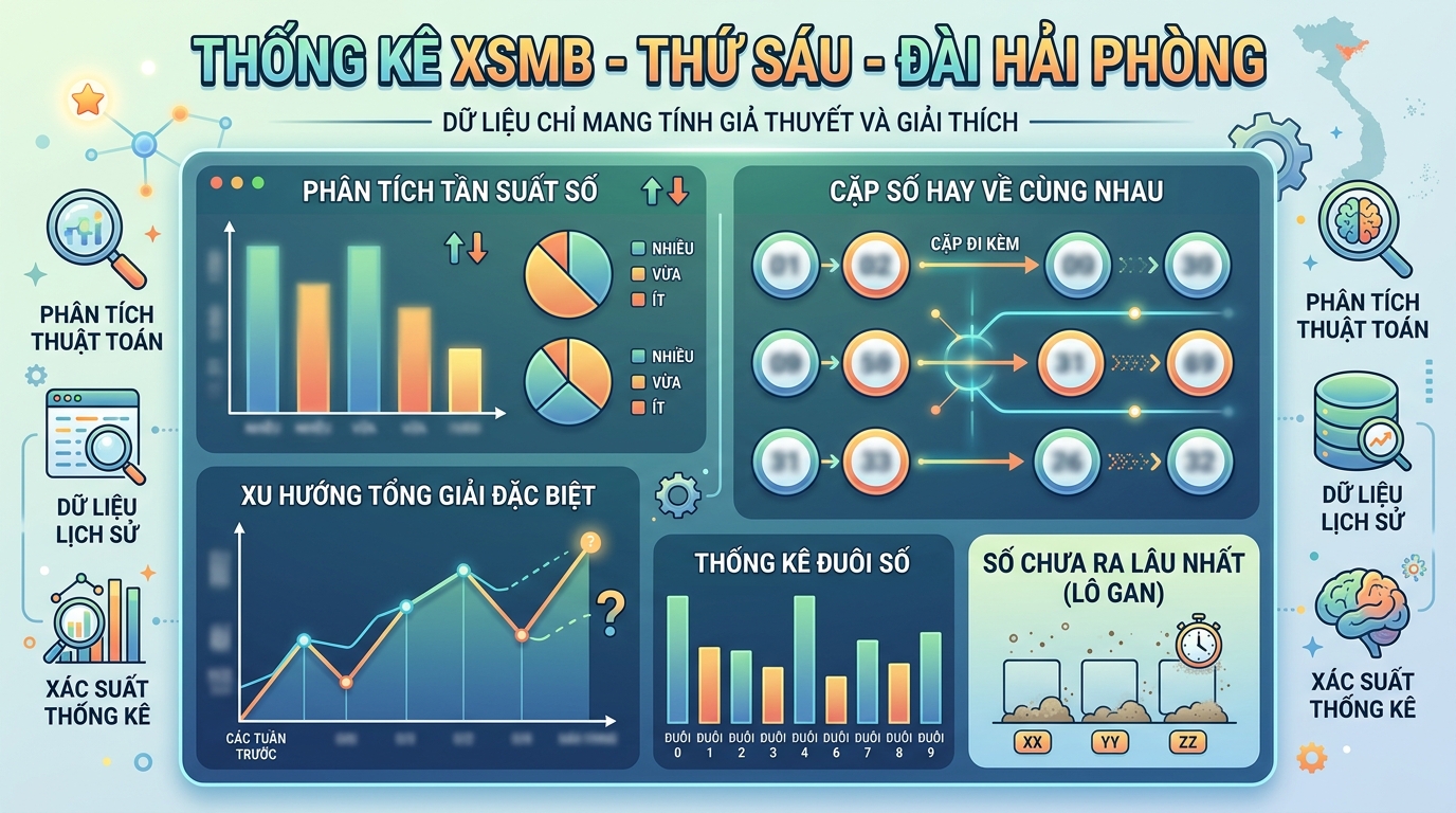 Tổng quan thống kê XSMB Thứ 6 đài Hải Phòng
