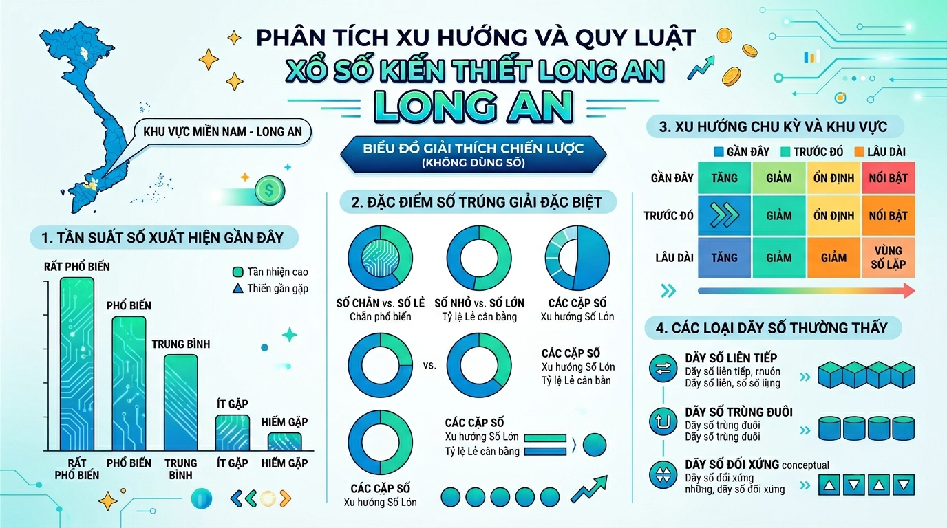 Phân tích nhịp lô rơi cực nét của đài xổ số Long An