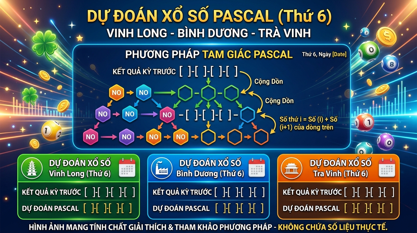 Sàng lọc lô gan qua tháp Pascal XSMN Thứ 6 đài Vĩnh Long