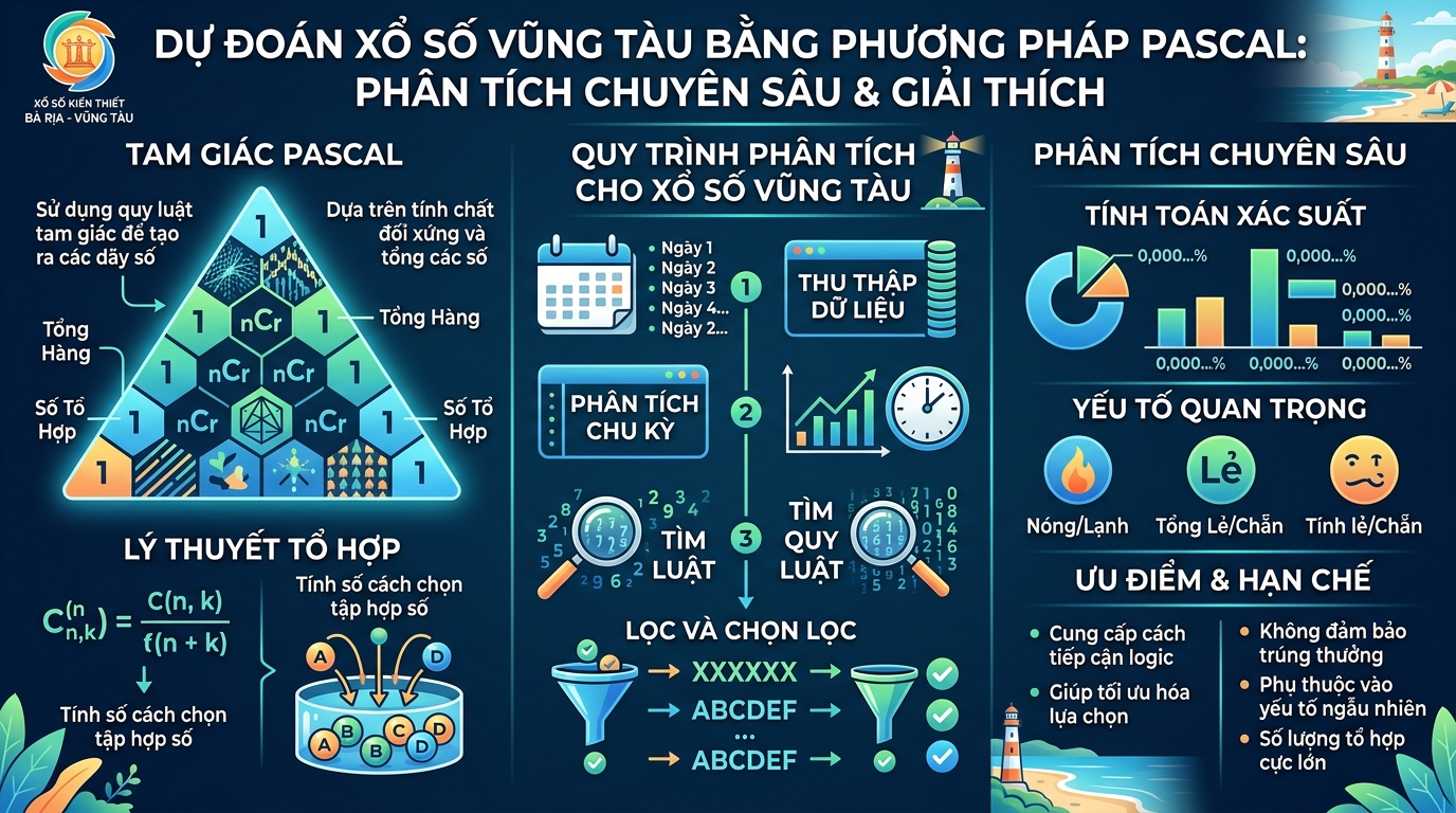 Giao diện thống kê Pascal Vũng Tàu hiển thị tháp số và hộp thông tin cảnh báo tình trạng gan