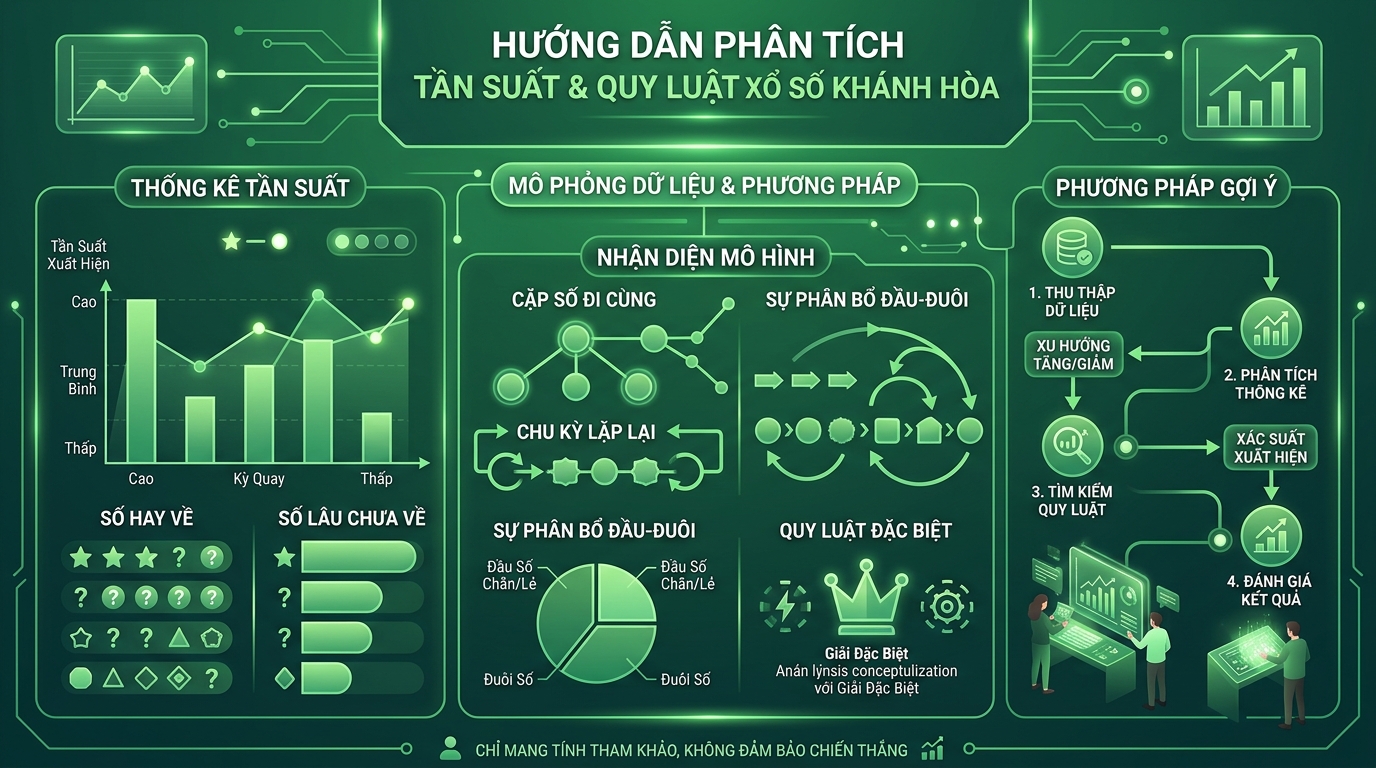 Soi cầu tần suất và ma trận nhịp rơi xanh lá đài Khánh Hòa