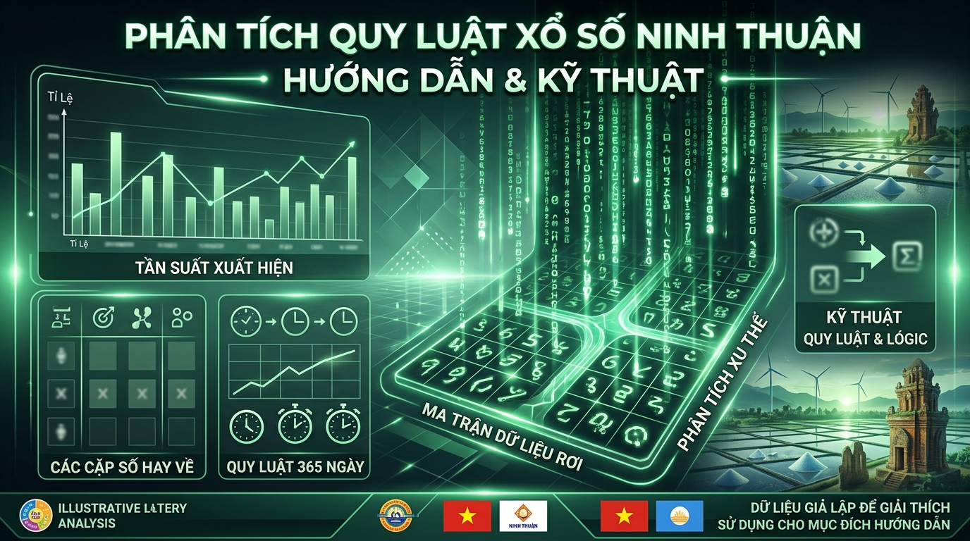 Soi cầu lô gan và ma trận nhịp rơi xanh lá đài Ninh Thuận
