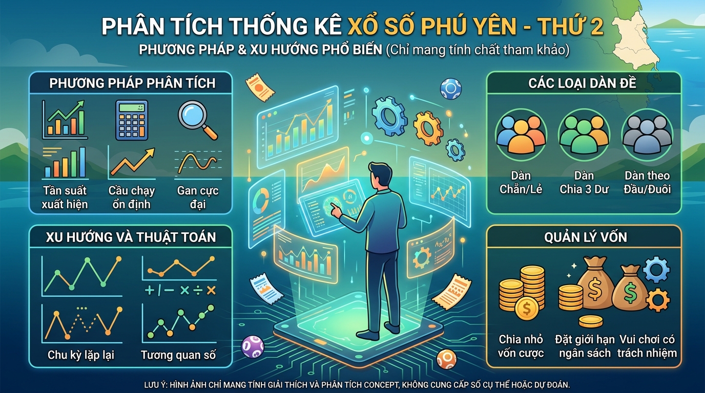 Soi cầu lô gan và ma trận nhịp rơi xanh lá đài Phú Yên
