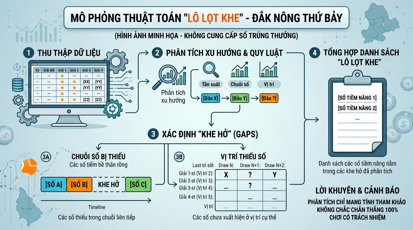 Soi cầu tần suất và ma trận nhịp rơi xanh lá đài Đắk Nông