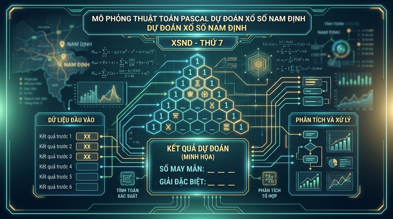 Mô phỏng thuật toán Pascal bắt Bạch thủ đài Nam Định Thứ 7