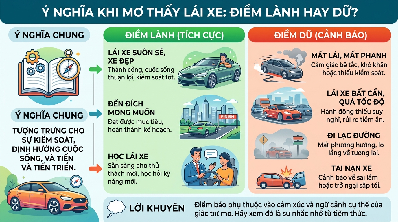 Giải mã tổng quan nằm mơ thấy lái xe là điềm gì, hên hay xui