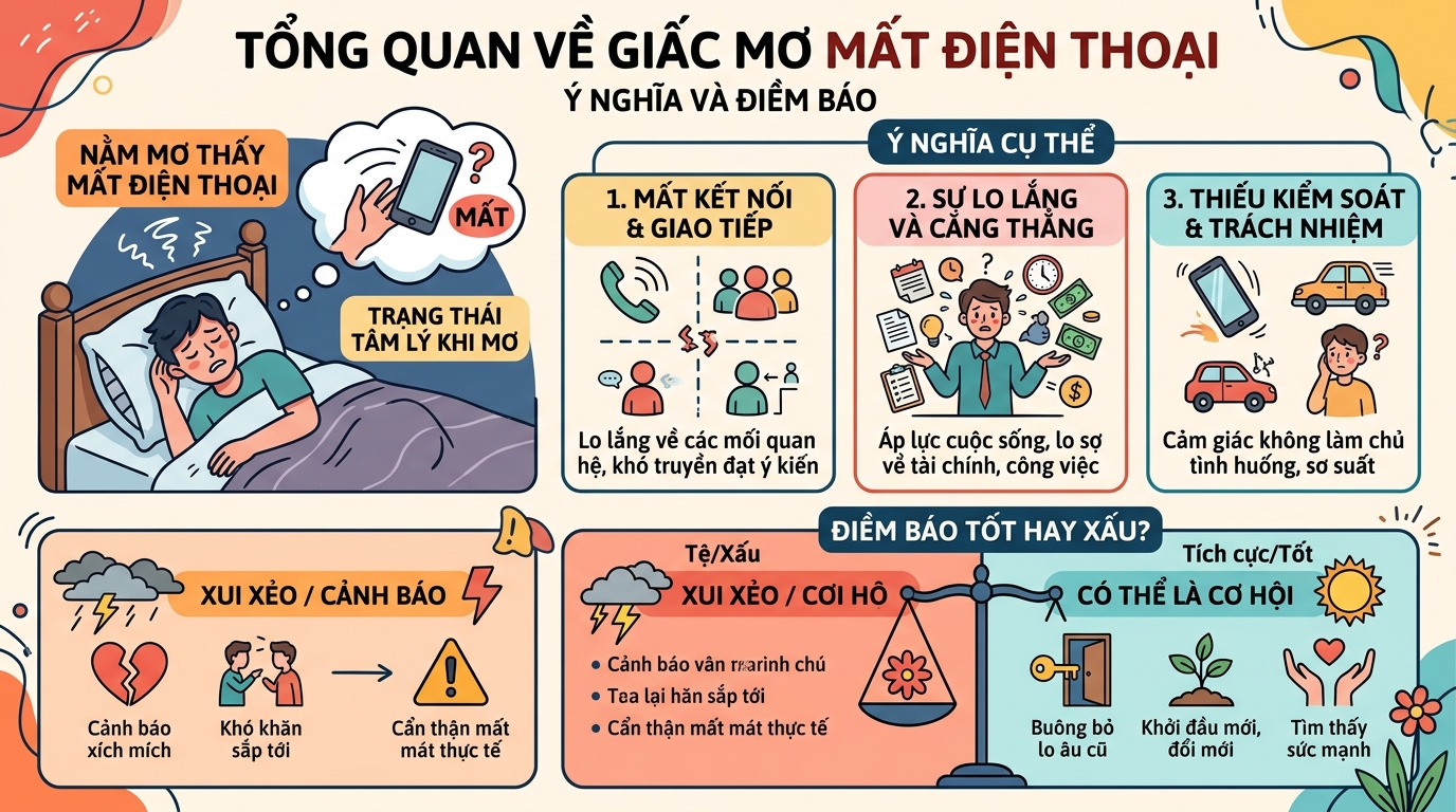 Giải mã tổng quan nằm mơ mất điện thoại là điềm báo gì, hên hay xui