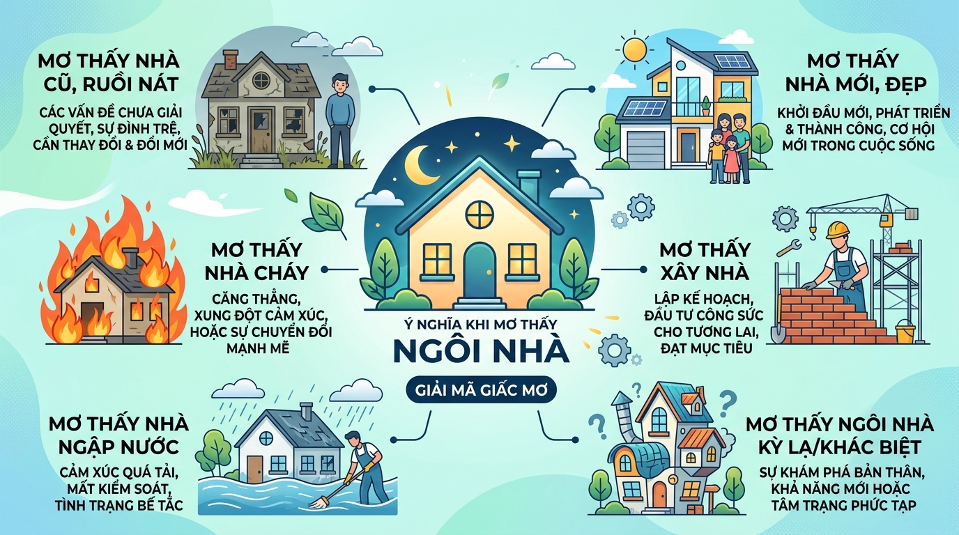 Giải mã tổng quan ý nghĩa nằm mơ thấy ngôi nhà
