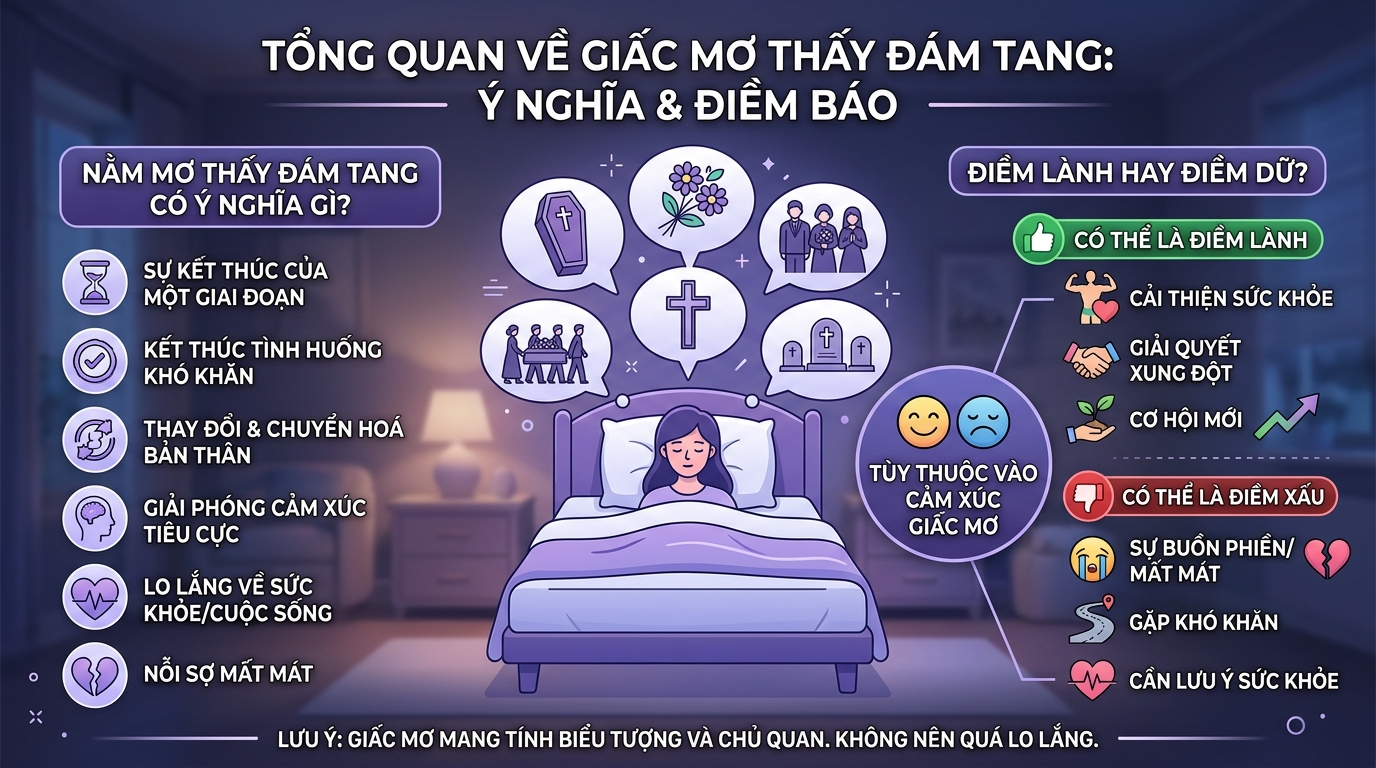 Giải mã tổng quan nằm mơ thấy đám tang (đám ma) là điềm gì, tốt hay xấu