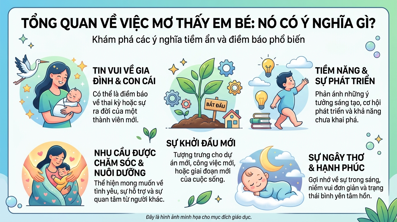 Giải mã tổng quan giấc mơ thấy em bé là điềm báo gì