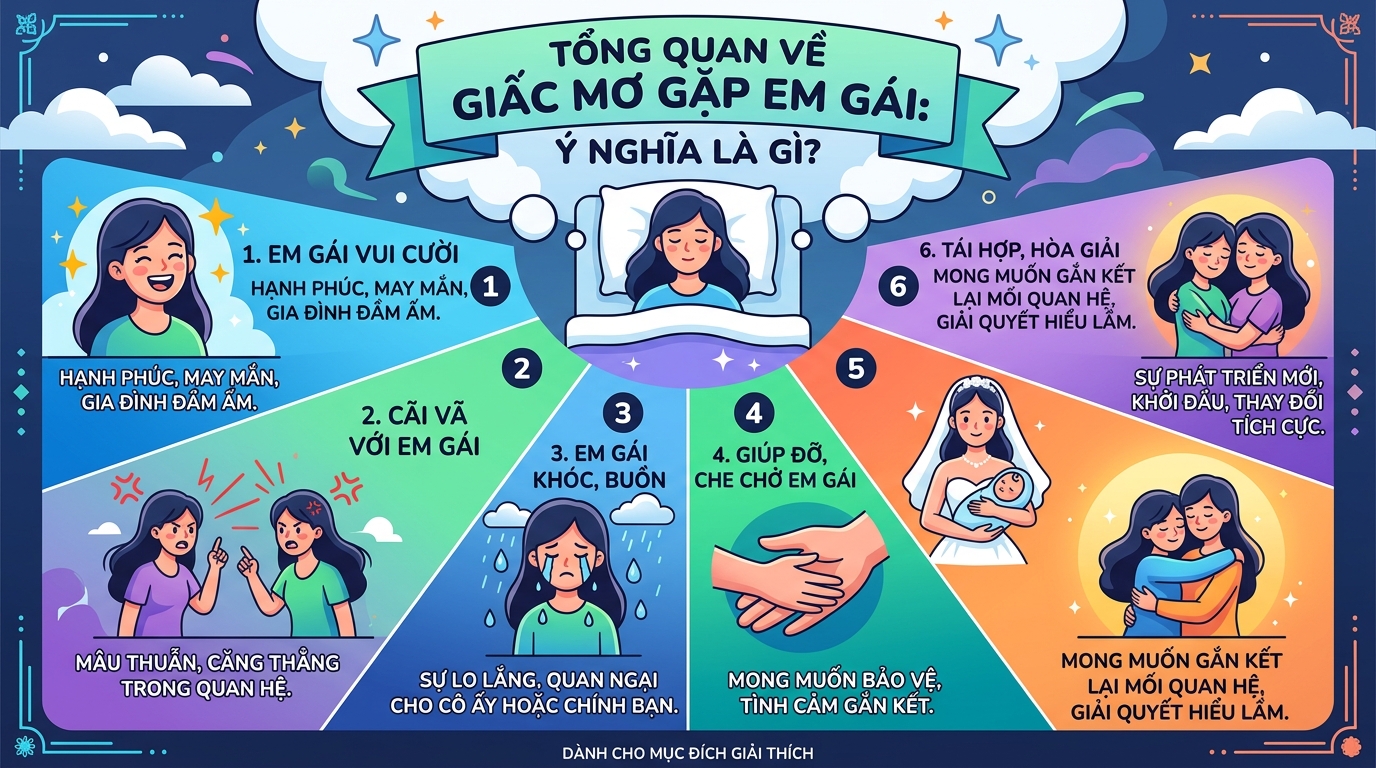 Giải mã tổng quan giấc mơ thấy em gái mang điềm báo gì
