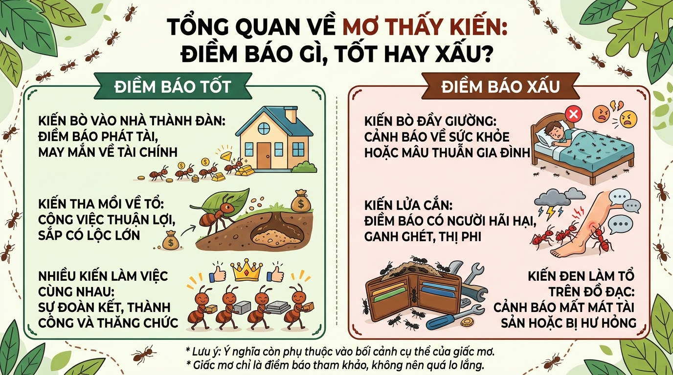 Giải mã tổng quan nằm mơ thấy kiến là điềm gì, tốt hay xấu