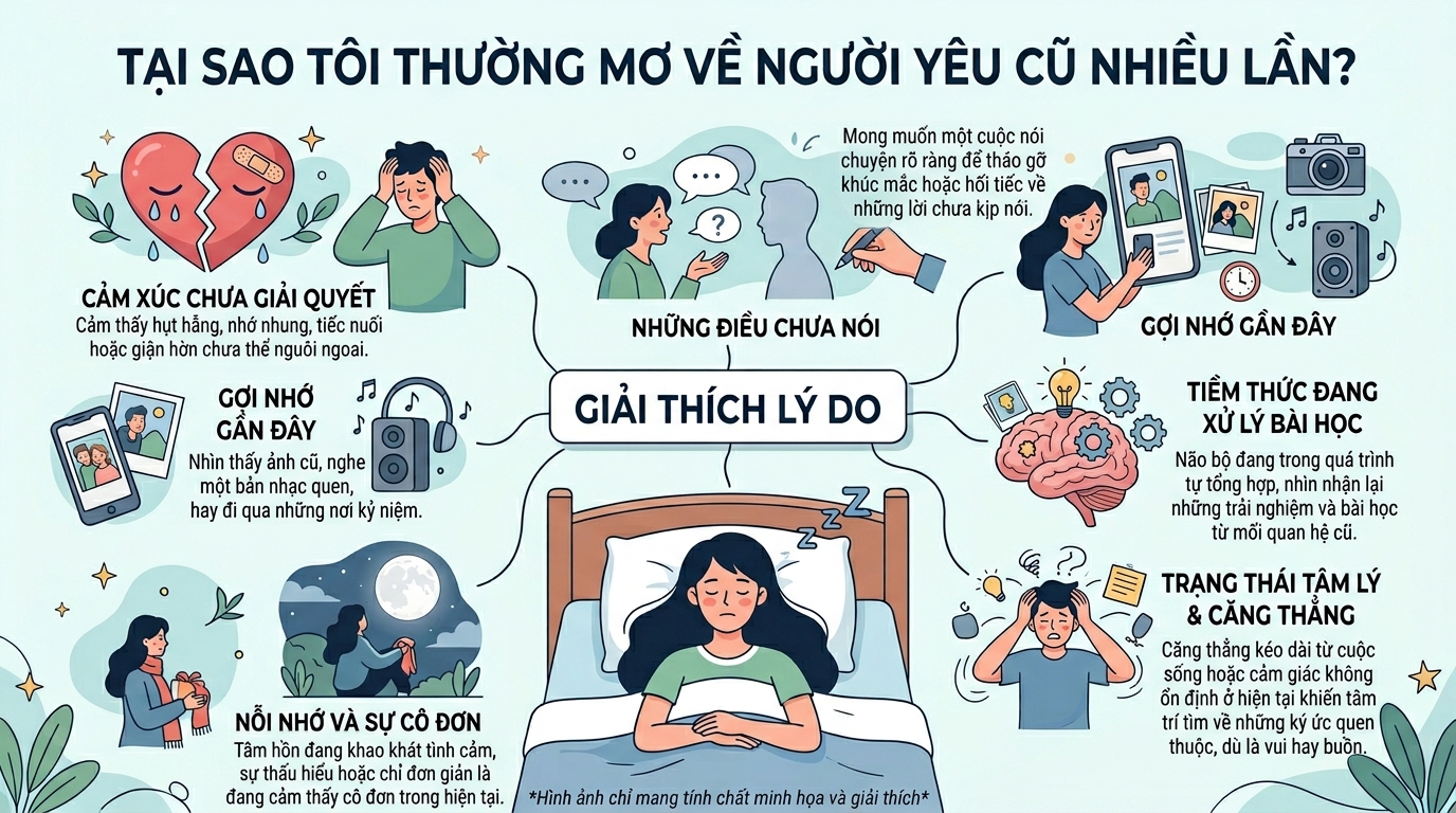 Tại sao thường xuyên nằm mơ gặp người yêu cũ nhiều lần