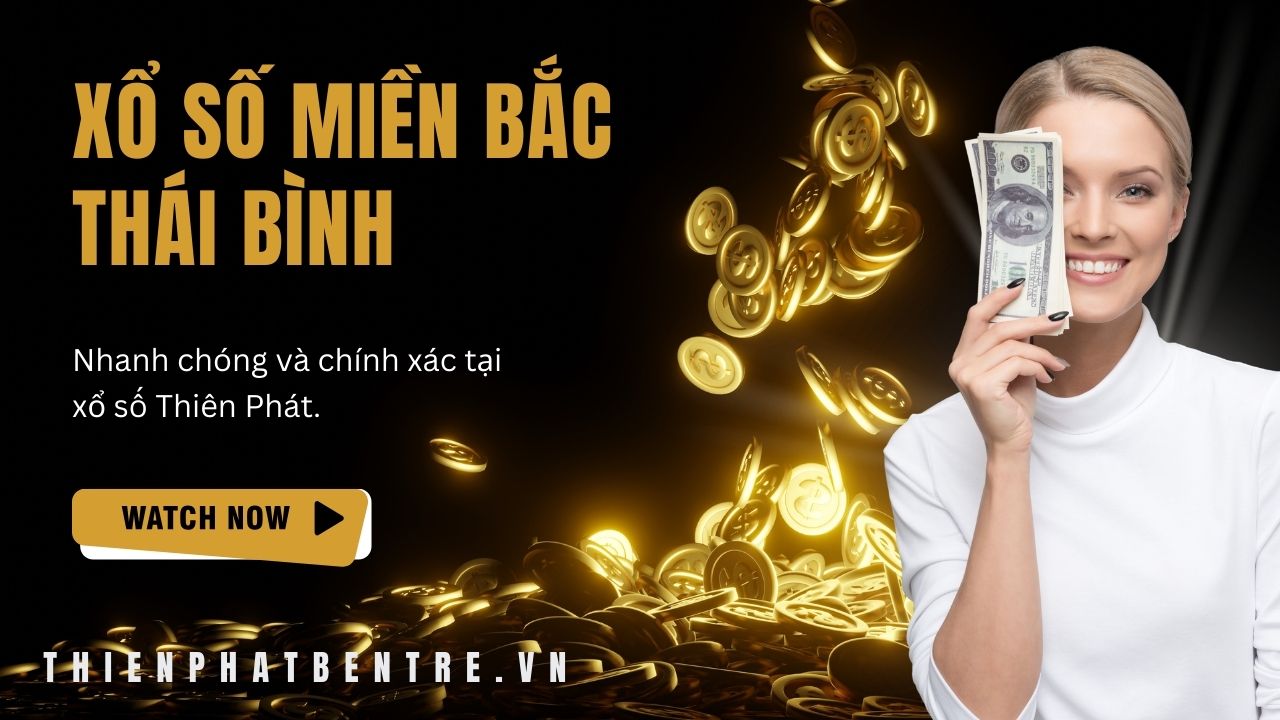 Mẫu vé số đài Thái Bình mở thưởng ngày Chủ Nhật