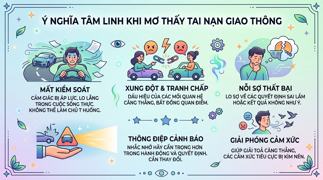 Ý nghĩa tâm linh giấc mơ thấy va chạm giao thông xe cộ